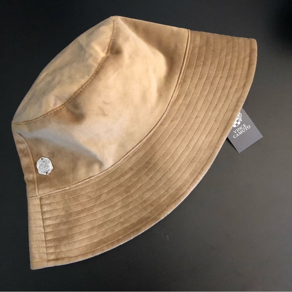 Vince Camuto Beige Bucket Hat